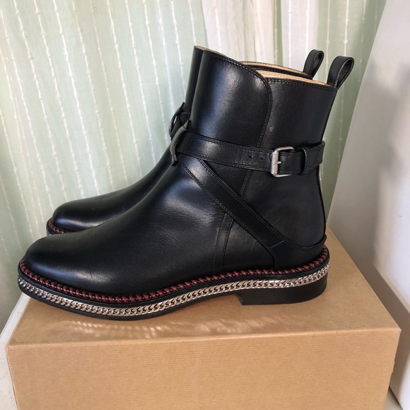 Authentic Louboutin black leather Chelsea boot size - Picture 7 of 16